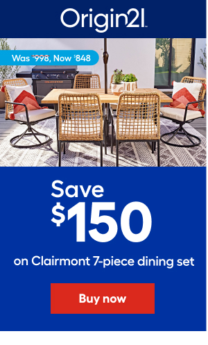 Was $998, Now $848 Save $150 on clairmont 7-piece dining set