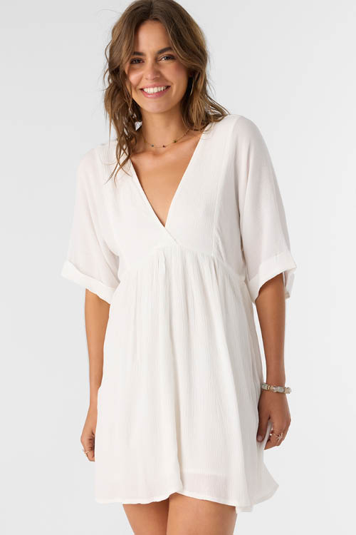 ROSEMARY SOLID SHORT SLEEVE DRESS