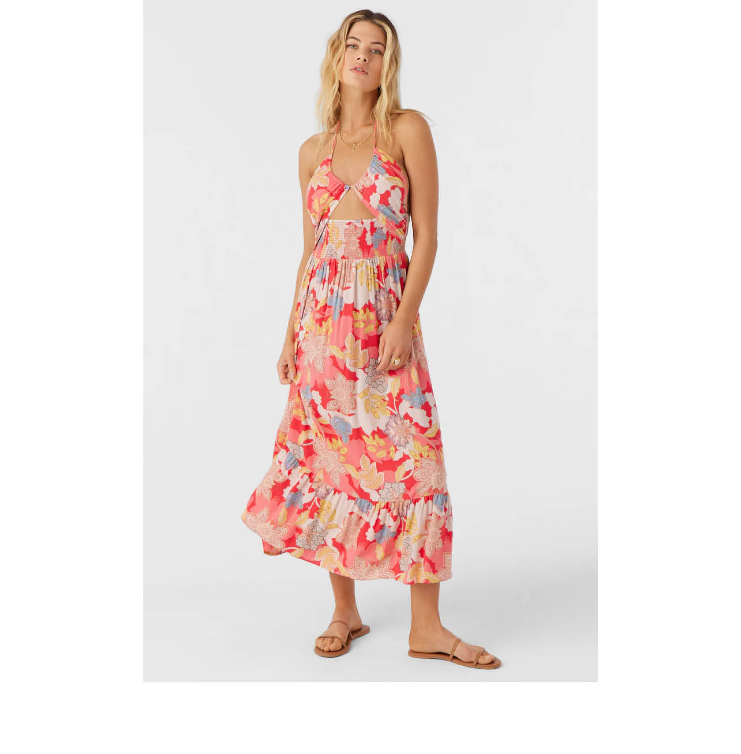 KYNLEE ANTALYA FLORAL MIDI DRESS