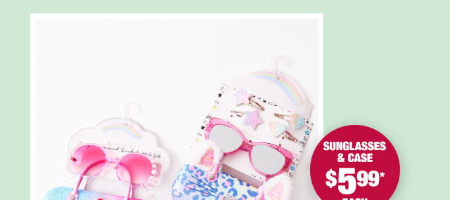 Sunglasses & case $5.99* each