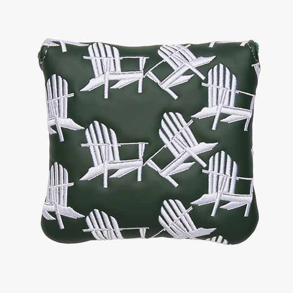 Adirondack Chairs headcover on grey background