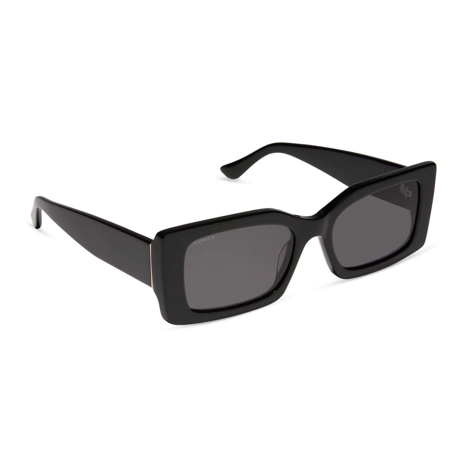 Image of ALESSANDRA - BLACK + GREY + POLARIZED SUNGLASSES