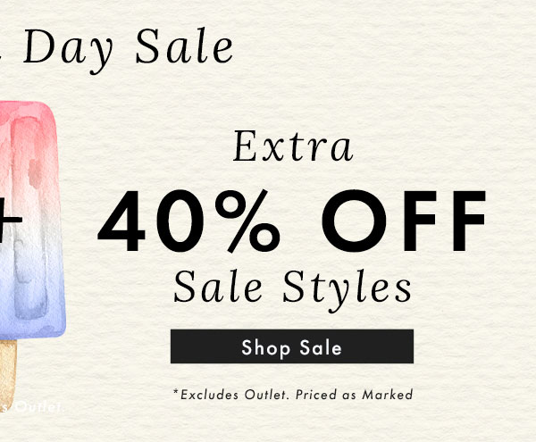 Extra 40% Off Sale Styles | Shop Sale