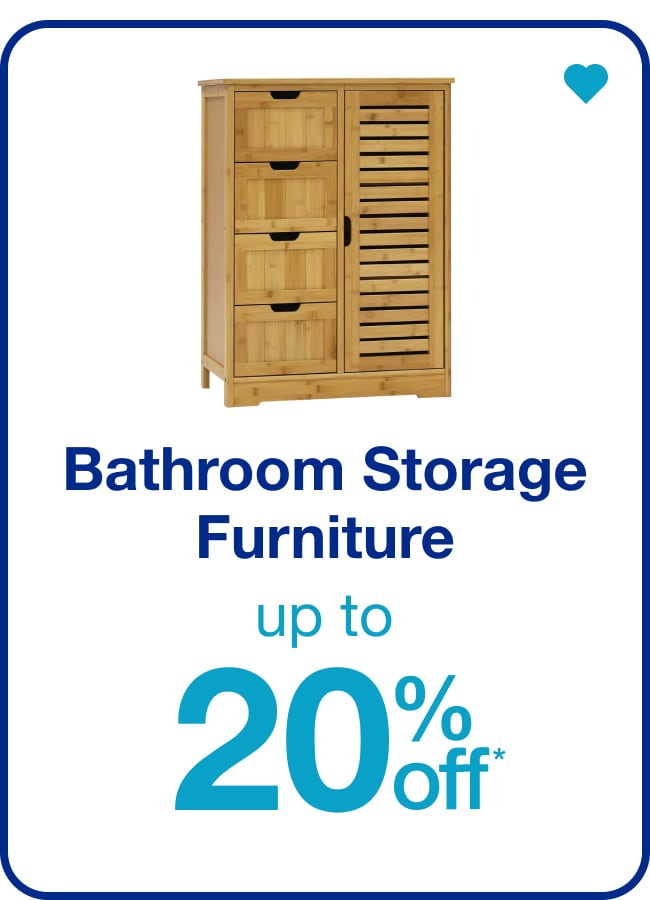 Bathroom Storage Furniture Up To 20% Off â€” Shop Now!