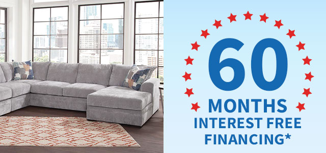 60 Months Promotional Furniture Financing Available