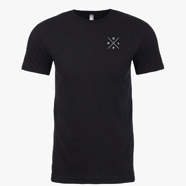 Golf Cross T-Shirt on grey background