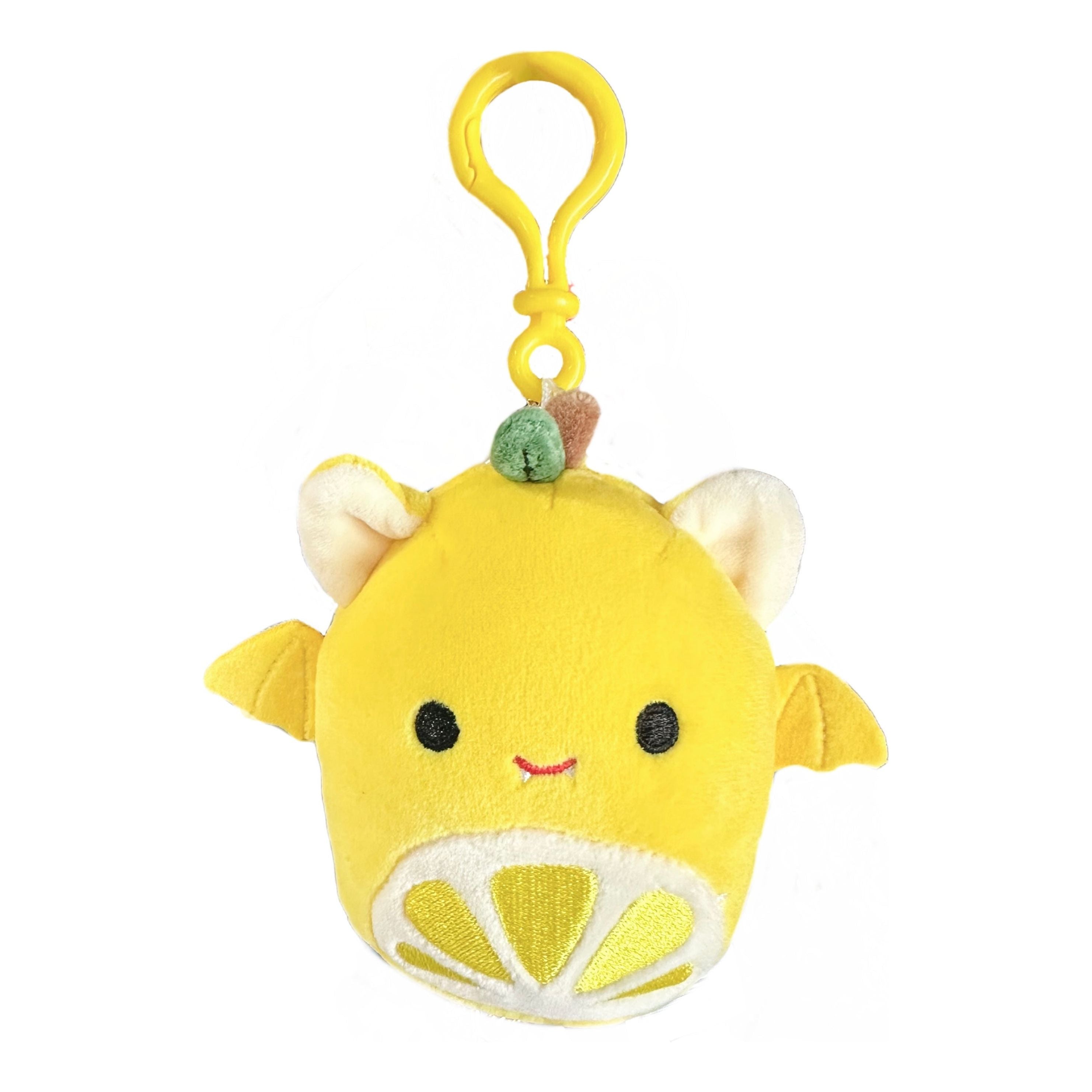 Squishmallow 3.5 Inch Yalitza the Lemon Bat Plush Clip