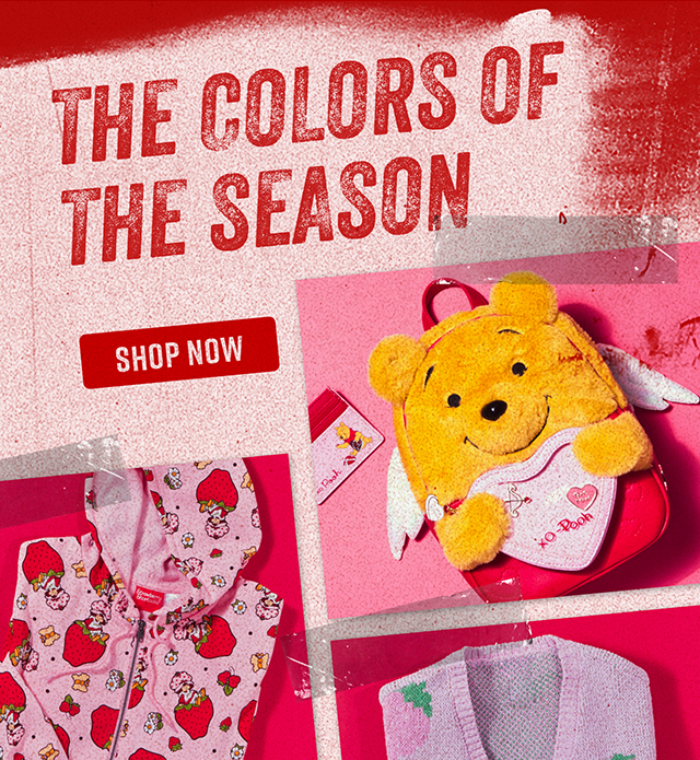 Red and Pink. The Colors of the Season. Shop Now.