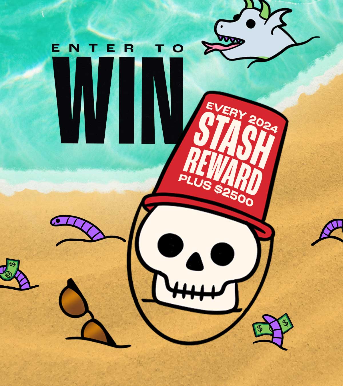 Enter To Win Every 2024 Stash Reward + $2,500