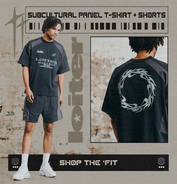 Shop Panel T-Shirt and shorts.