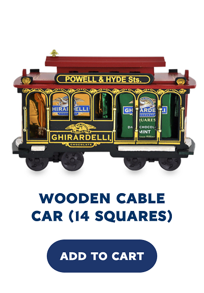 Wooden Ghirardelli Cable Car