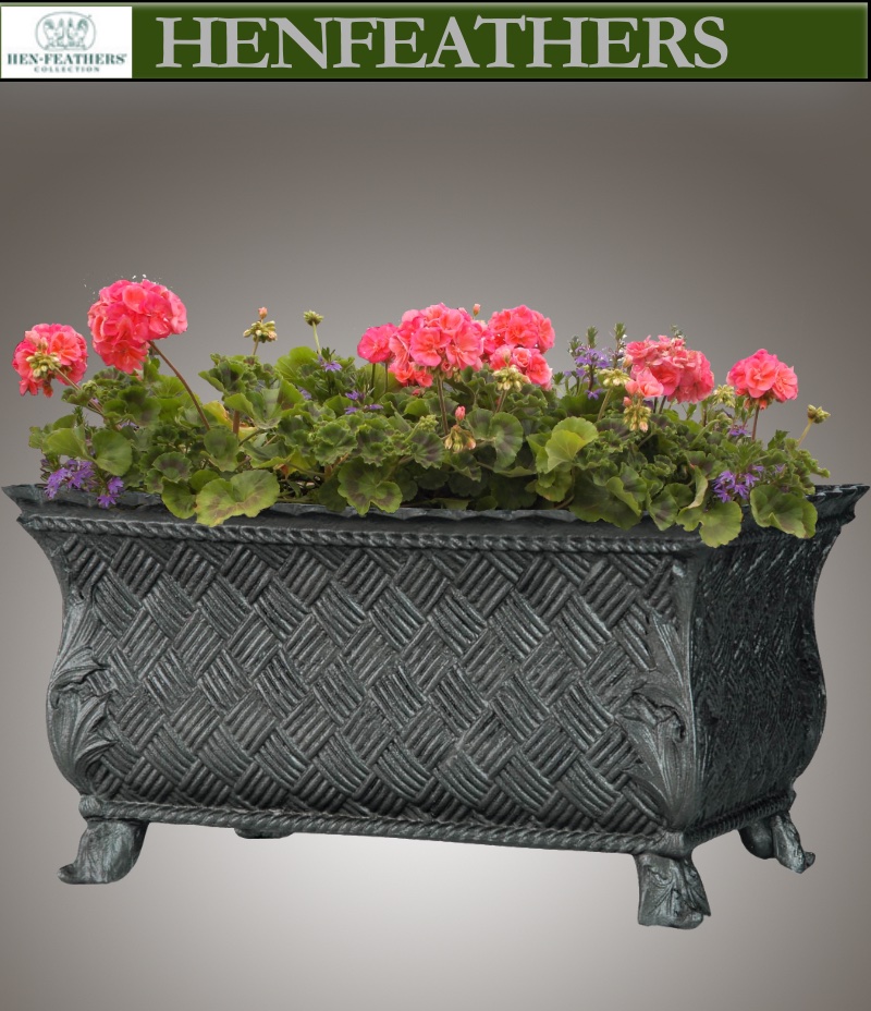 Shop the Crossweave Planter w/ Acanthus Leaf Feet