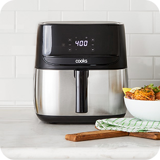 Cooks 6-Qt. Stainless Steel Air Fryer