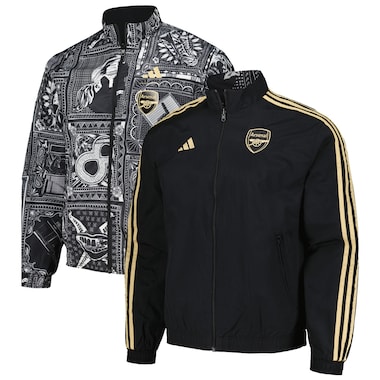  adidas  Black  2023/24 Reversible Anthem Ian WrightÂ Full-Zip Jacket