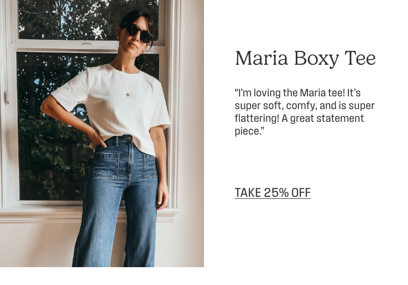 Shop the Maria Boxy Tee