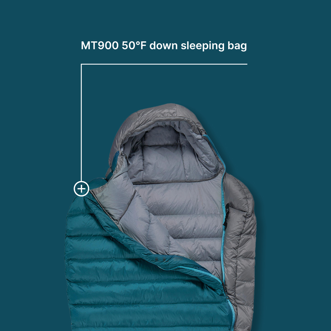 MT900 50°F Down Sleeping Bag