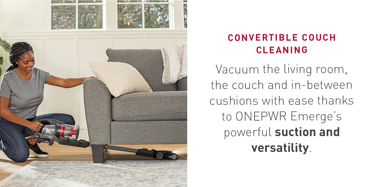 Convertible couch cleaning