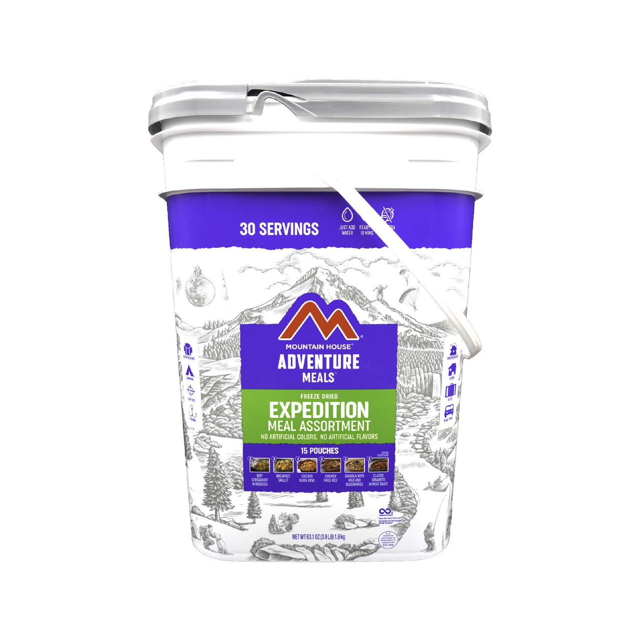 Image of Mountain House Expedition Assortment Bucket - 5 Day Kit