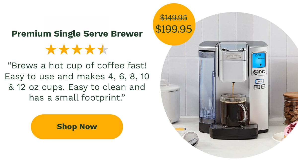 Premium Single Serve Brewer