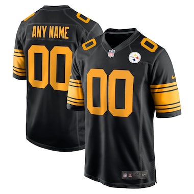  Nike  Black  Alternate Custom Game Jersey