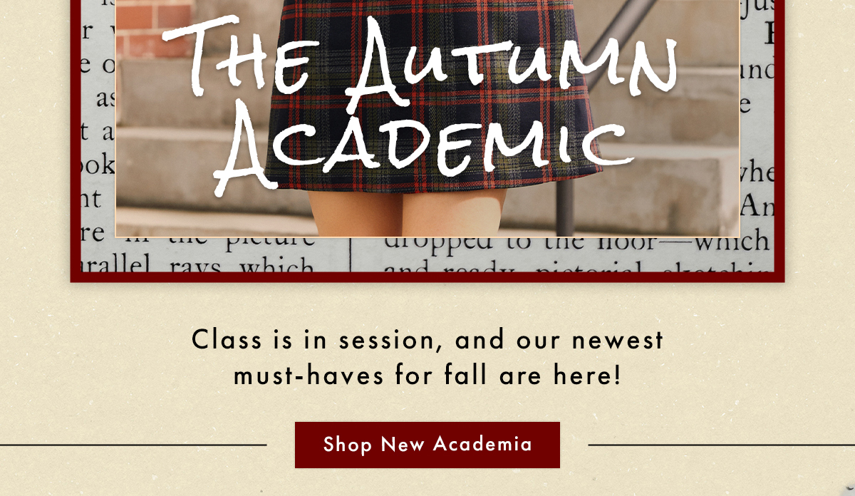 The Autumn Academic | Shop New Academia