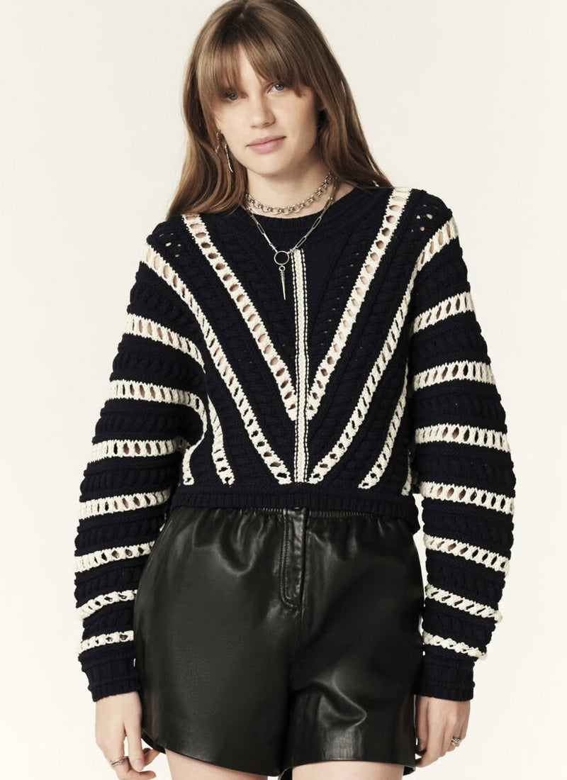 Image of Gardy Cropped Knit Sweater