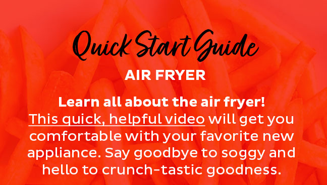 air fryer quick start guide