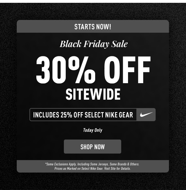 BLACK FRIDAY SALE TIP-OFF | 30% OFF SITEWIDE