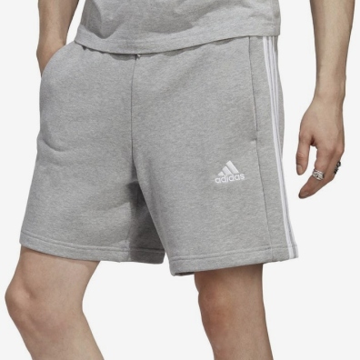 adidas Essentials 3 Stripe Fleece Shorts Mens