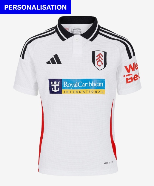 adidas Fulham Home Shirt 2024 2025 Juniors