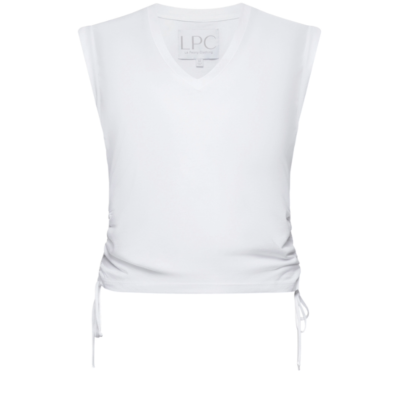 The Lindsey V Tee in White