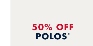 50% off Polos