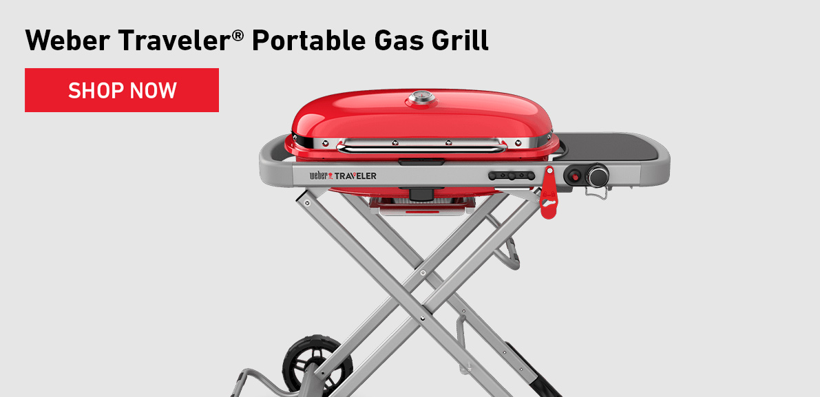 image of the Weber Traveler® Portable Gas Grill