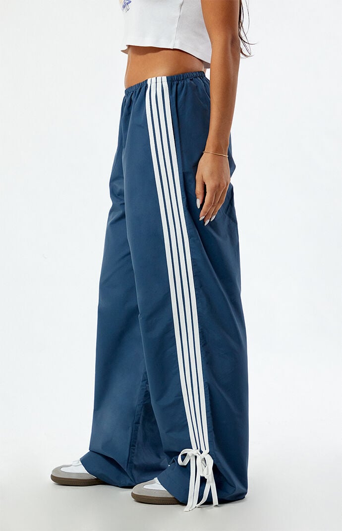 Image: Navy Wide Leg Track Pants