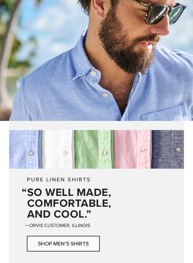 Pure Linen Long-Sleeved Shirt 'So well made, comfortable, and cool.'—Orvis Customer, Illinois