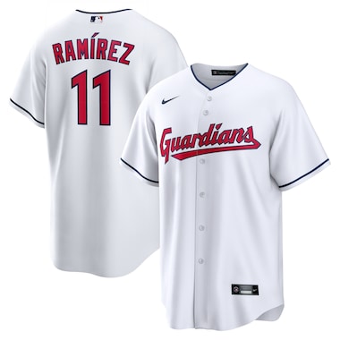  Nike JosÃ© RamÃ­rez White  Replica Player Jersey