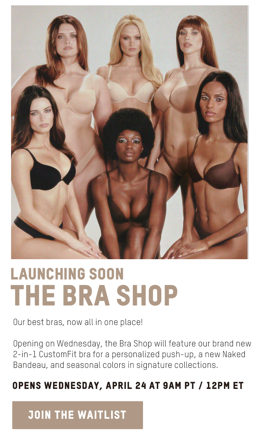 LAUNCHING SOON: THE BRA SHOP