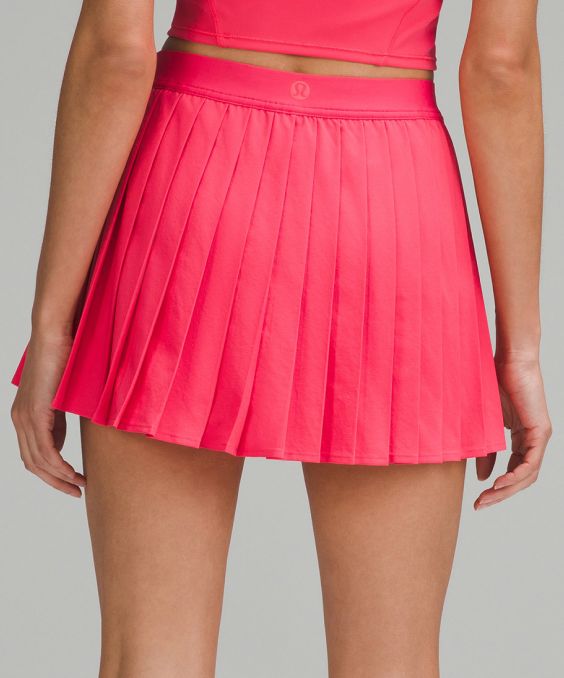 Shop High-Rise Pleated Tennis Skirt in Glaze Pink