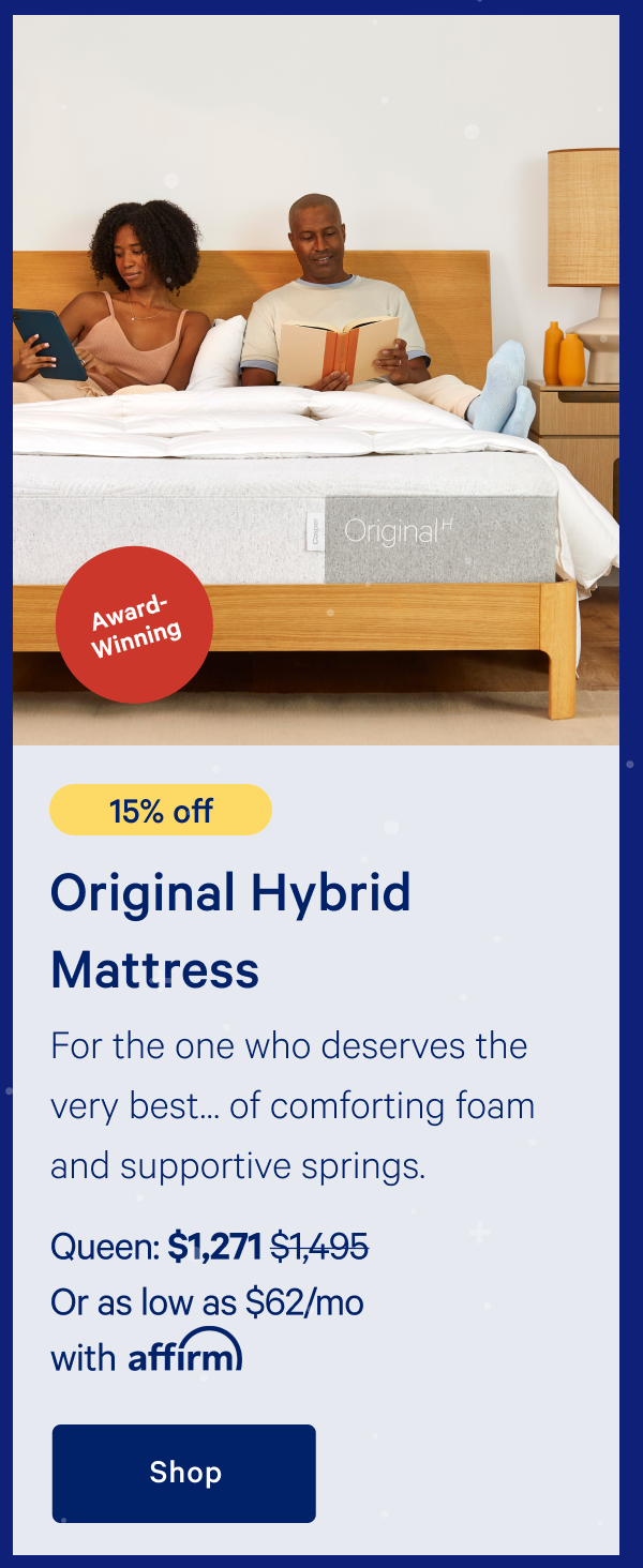 [15% off] >> Original Hybrid Mattress >>