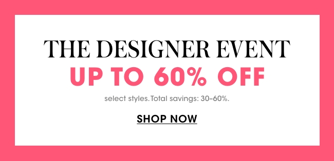 The designer event - up to 60% off