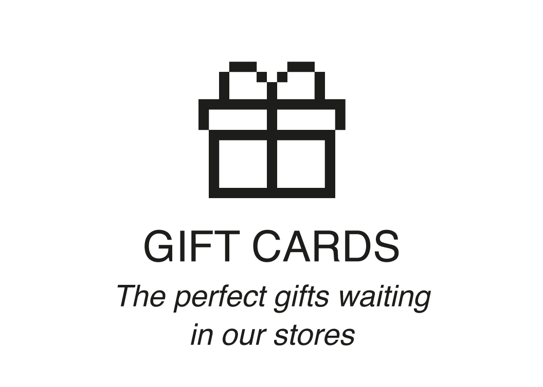 GIF CARDS. The perfect gifs waiting in our stores.