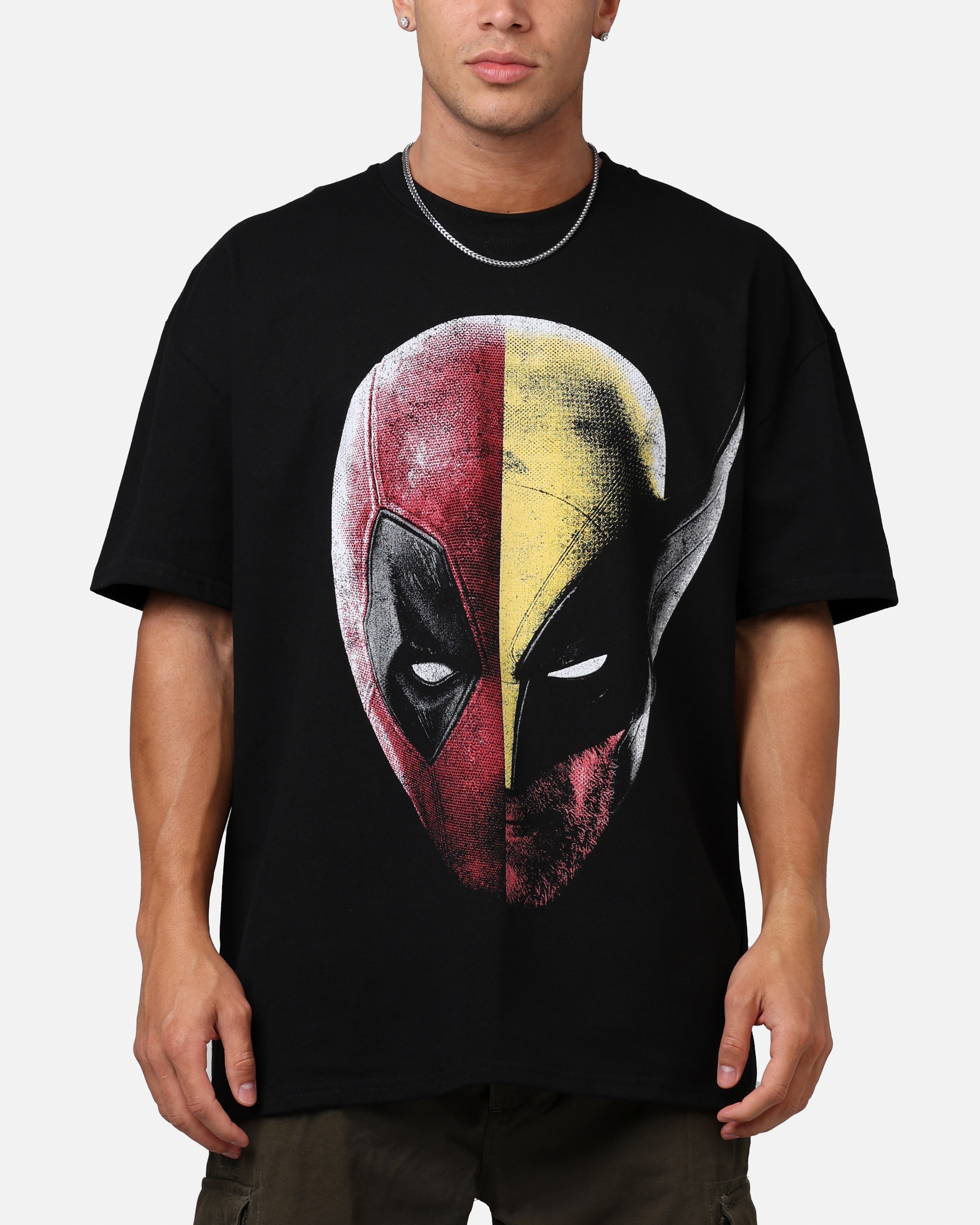 Image of Goat Crew Marvel Deadpool and Wolverine Heavyweight T-Shirt Black