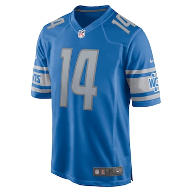  Nike Amon-Ra St. Brown Blue  Game Player Jersey