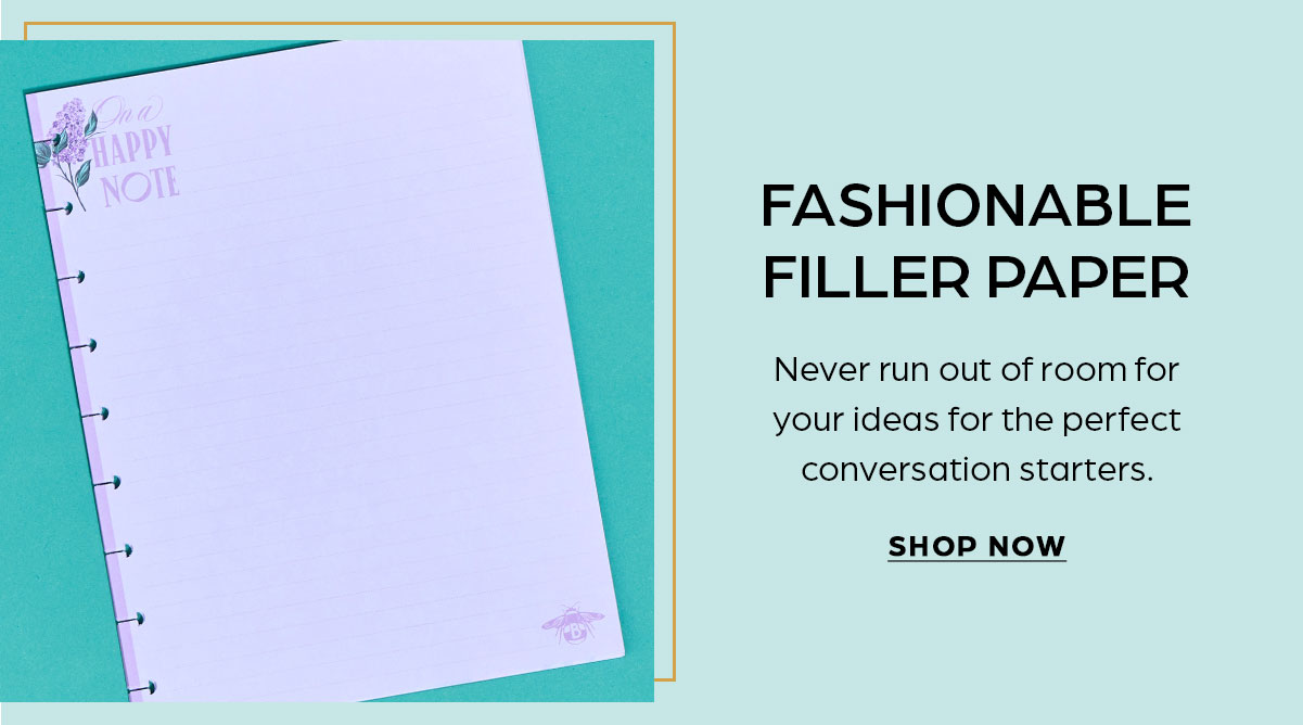 Fashionable Filler Paper