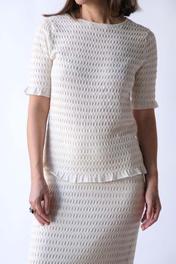 Lauren Manoogian Smocked Tee - Hessian