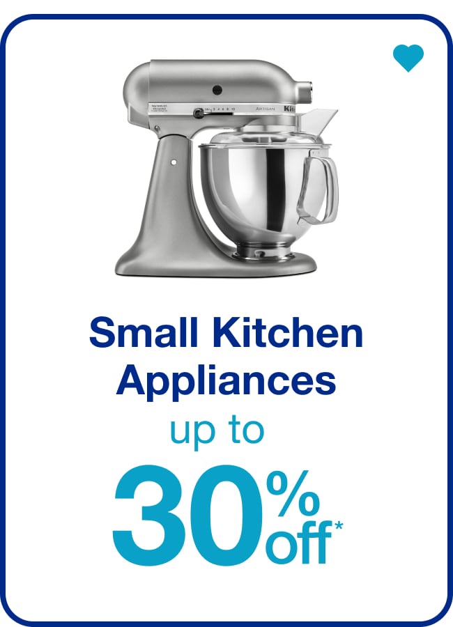 Up to 30% Off Small Kitchen Appliances â€” Shop Now!