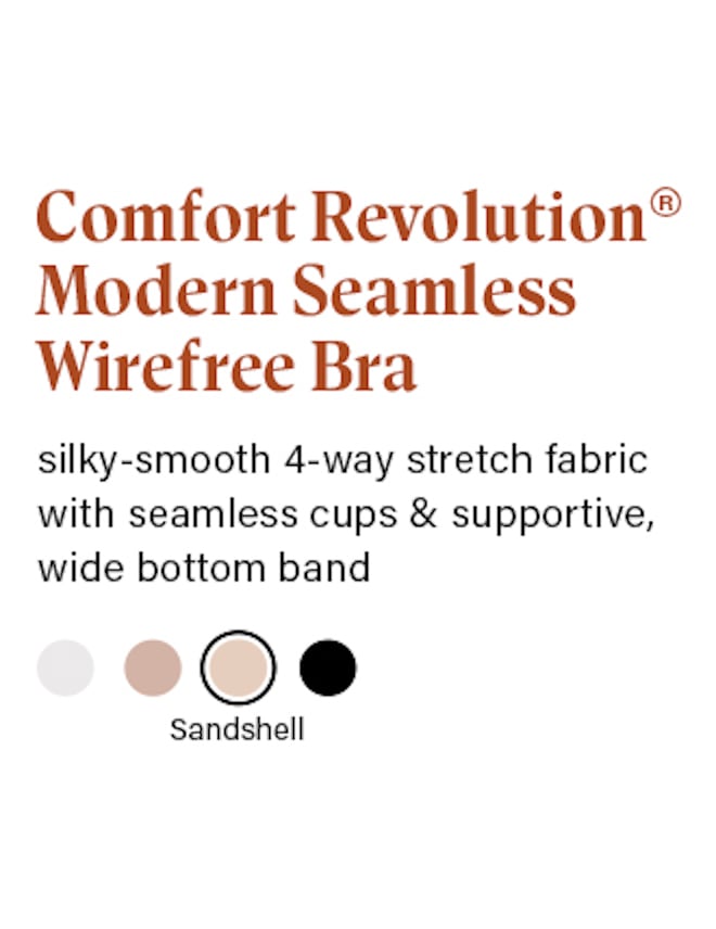 Comfort Revolution Modern Seamless Wirefree Bra