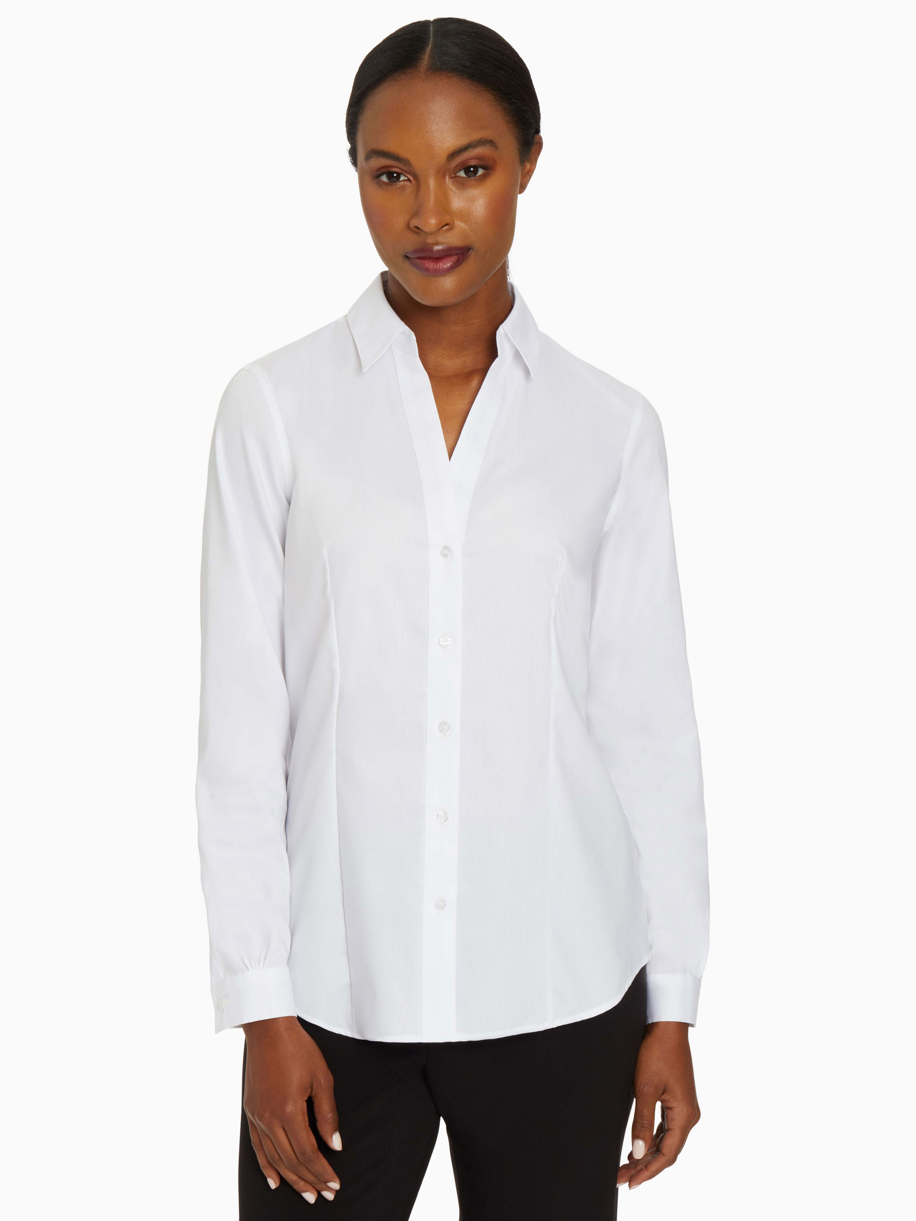 Image of Easy-Care Button-Up Shirt