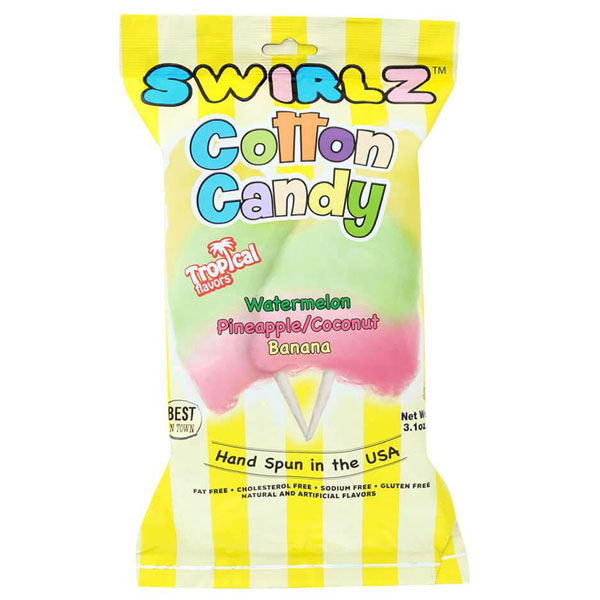 161306 - Tropical Swirlz Cotton Candy: 12-Piece Box