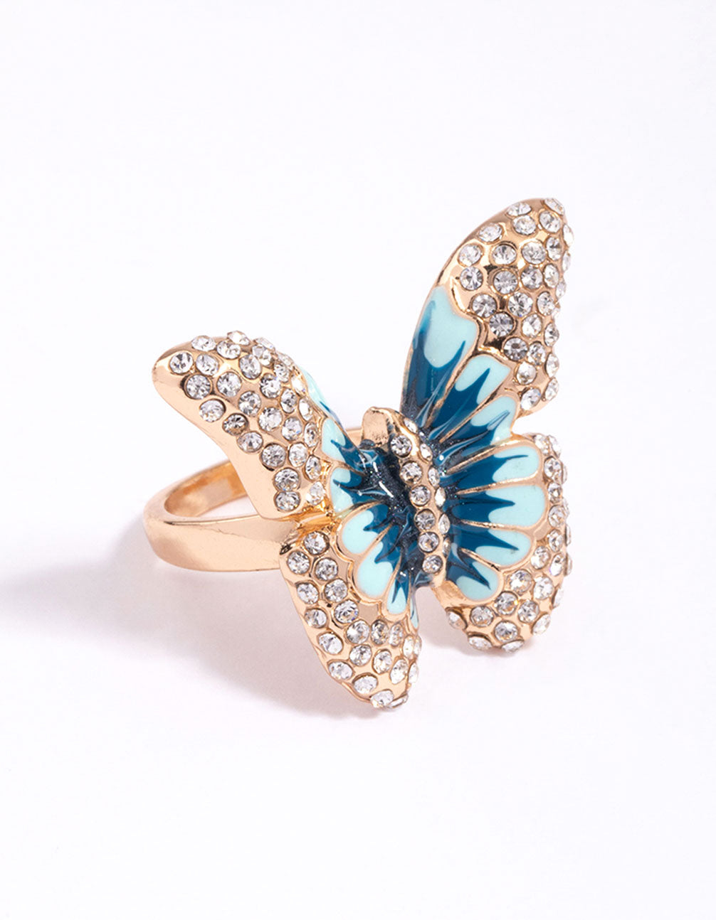 Image of Gold Grand Butterfly Cocktail Ring